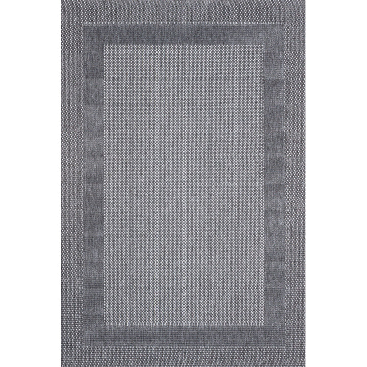 Плосък Килим за вътре/вън Адриа Рамка Сив