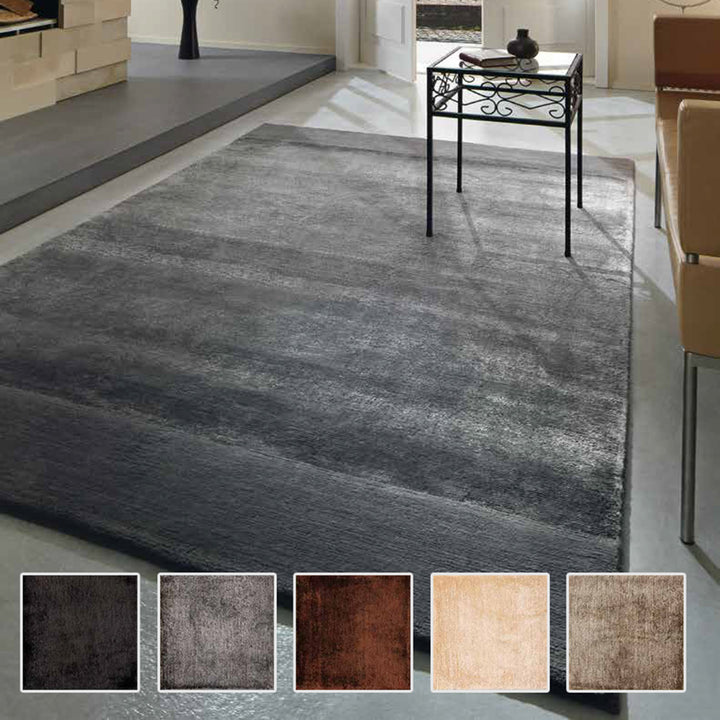 Luxurious Silk Carpet Nobilis 140/200 cm Solid Color for Living Room Bedroom•Design Nobilis