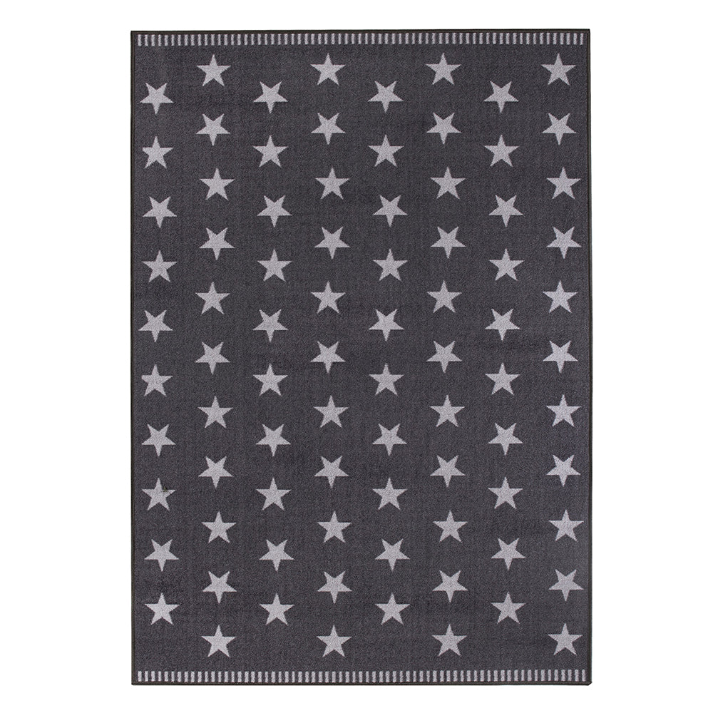 Children's Carpet Promo 133/190 cm for Children's Room Bedroom - Starlet Dark Gray