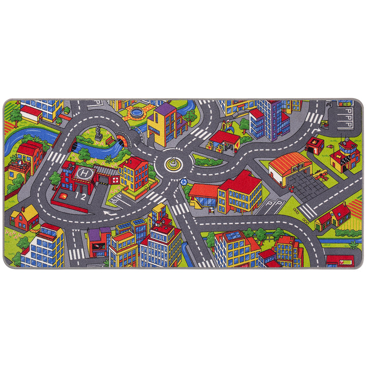 Детски Килим Kids 95/200 см за Детска стая -Big City Многоцветен