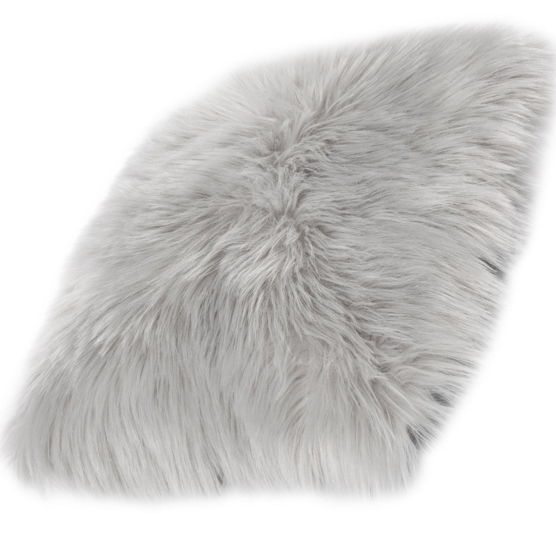 Възглавница Ovium дълъг косъм сиво 40х40