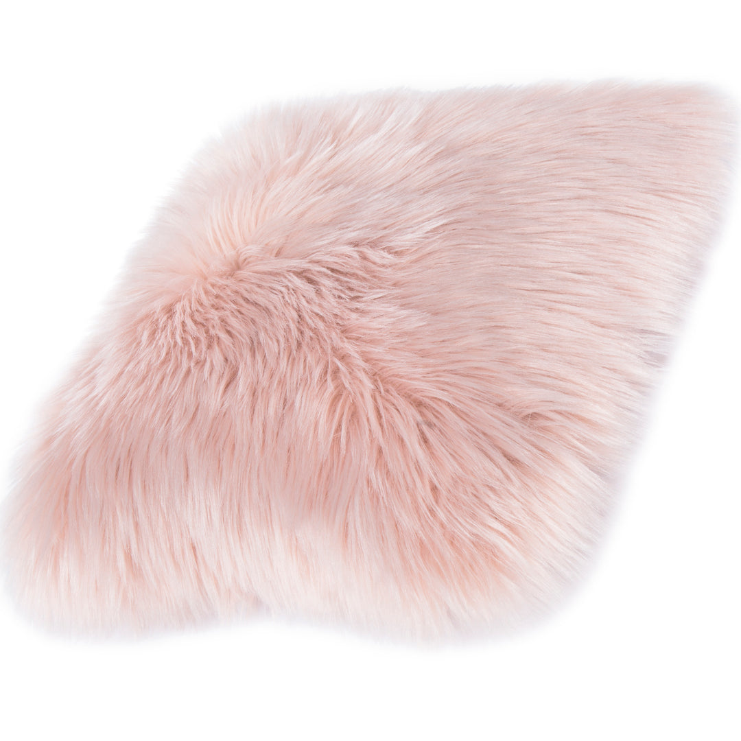 Ovium long pile pillow pink 40x40
