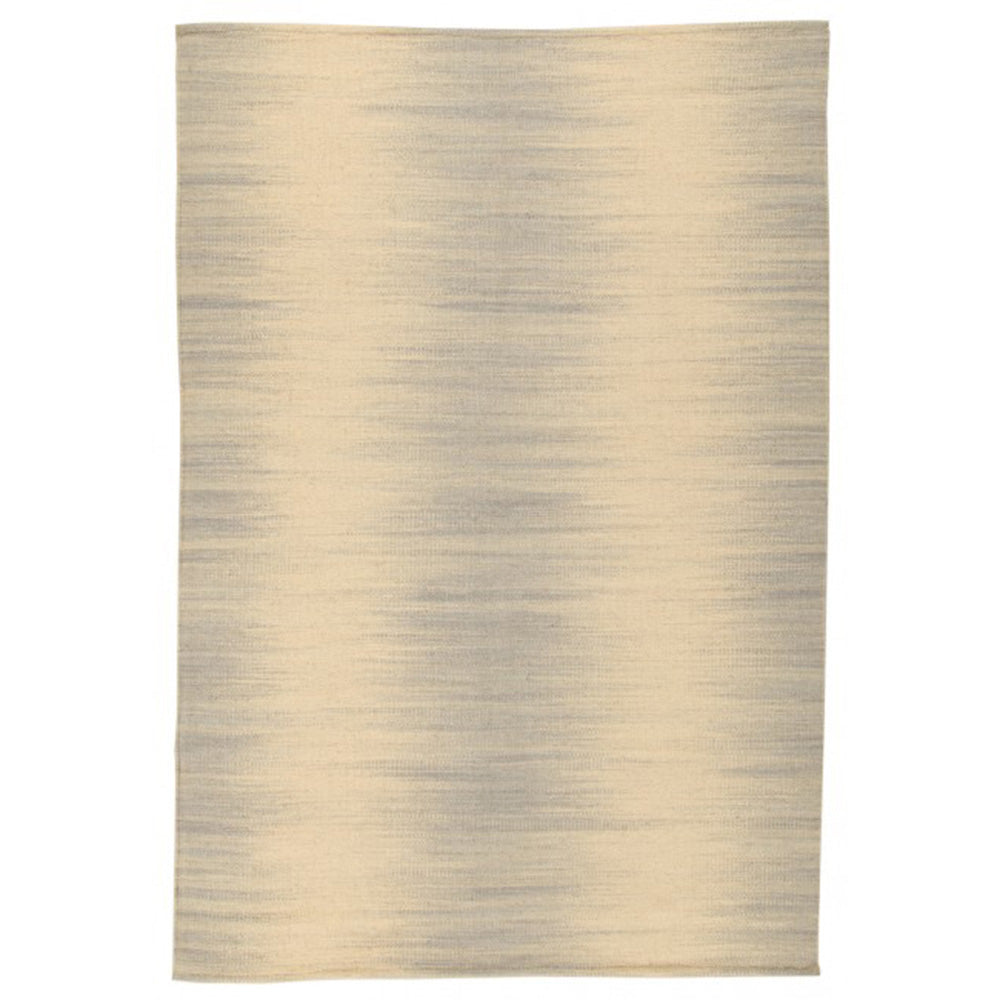 Вълнен Ръчно тъкан Килим Ikat 160/230 см Едноцветен за Хол Спалня Кухня -Сребристо-слонова кост