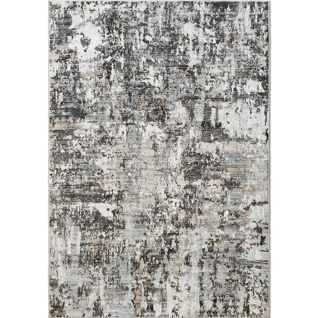 Мек Килим Хималая Абстракт Сиво противоплъзгащ