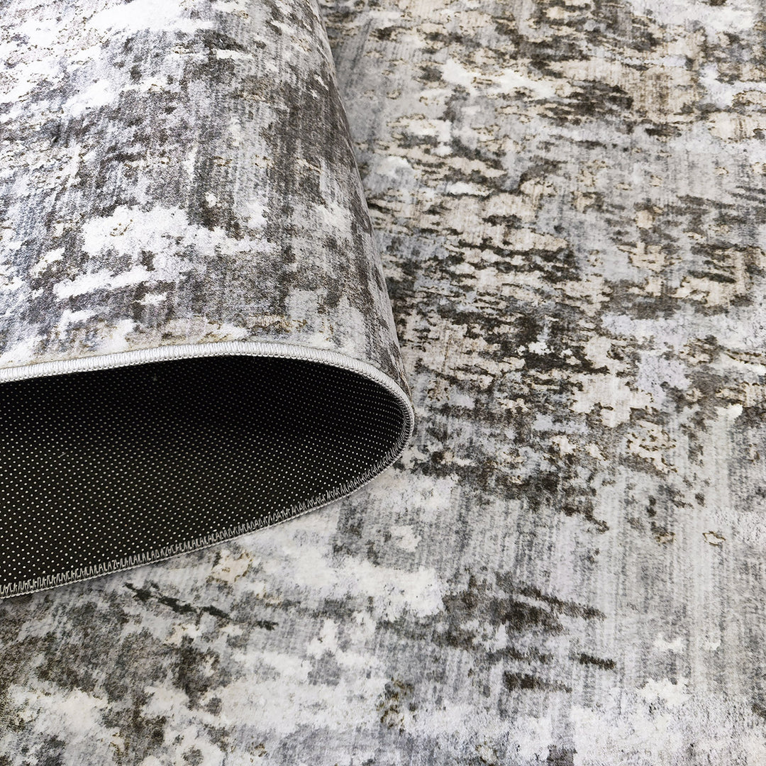 Мек Килим Хималая Абстракт Сиво противоплъзгащ