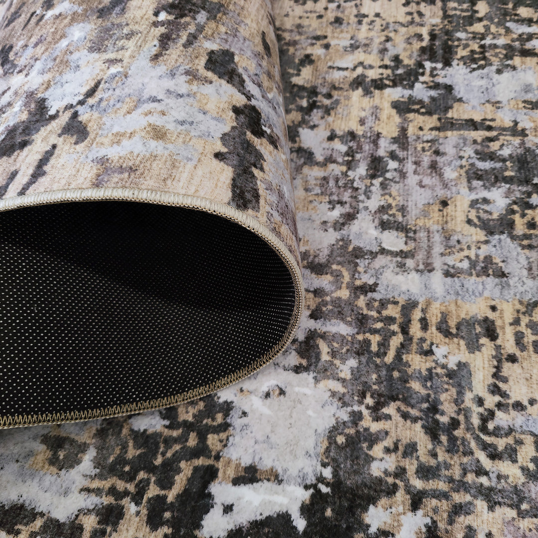 Мек Килим Хималая Абстракт Бежово противоплъзгащ