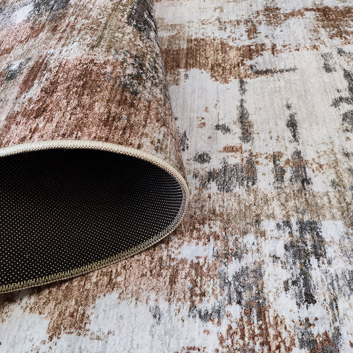 Soft Carpet Himalaya Abstract Cream-oxide anti-slip