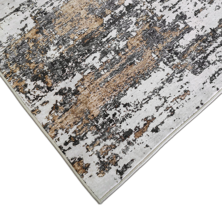 Мек Килим Хималая Абстракт Сиво-кремаво противоплъзгащ