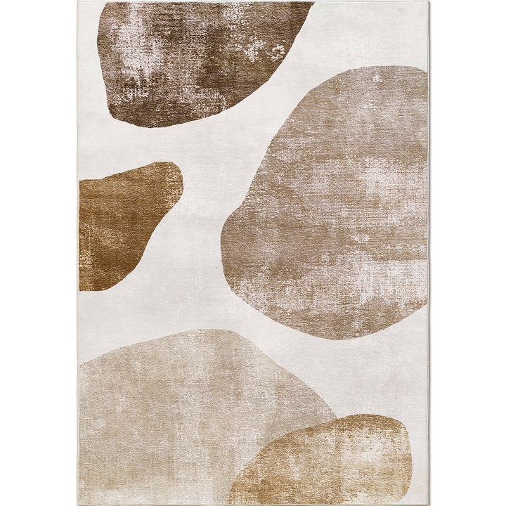 Мек Килим Хималая Камъни Бежово противоплъзгащ