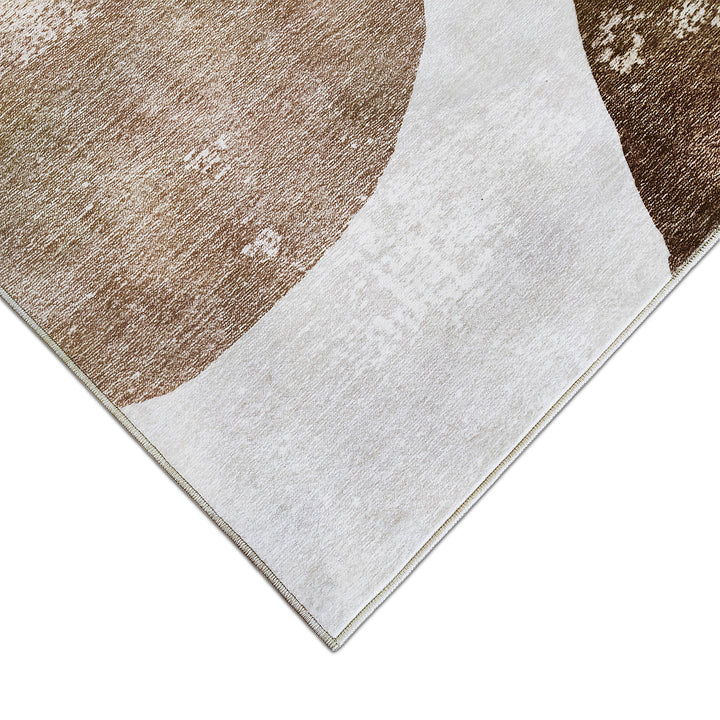 Мек Килим Хималая Камъни Бежово противоплъзгащ