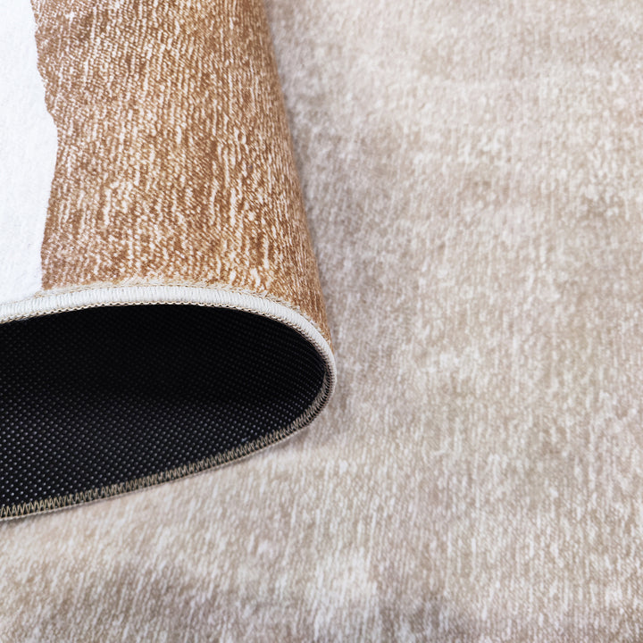 Мек Килим Хималая Камъни Бежово противоплъзгащ