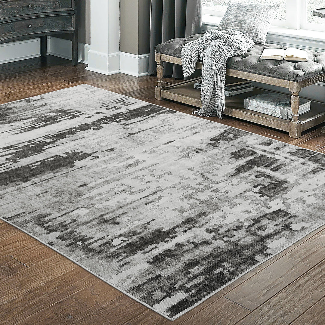 Килим Токио Абстракт Сиво противоплъзгащ