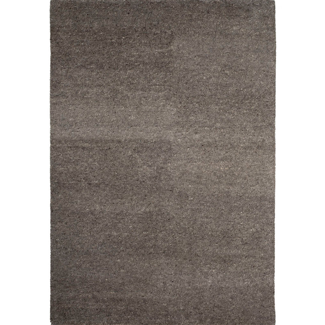 Luxury Wool Rug Nature Pure Lama 70/140 cm Solid color Uni dark grey