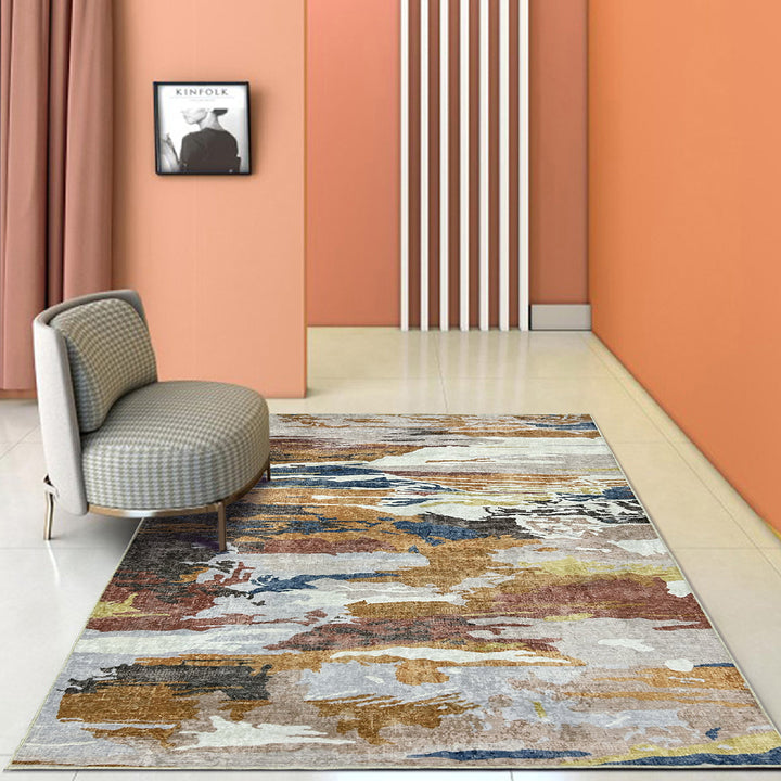 Мек Килим Хималая Абстракт Бежово Стандартен / 120 х 170