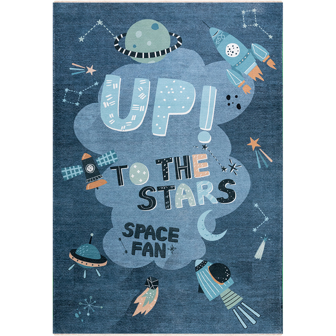 Children's carpet chenille Stockholm Cosmos anti-slip