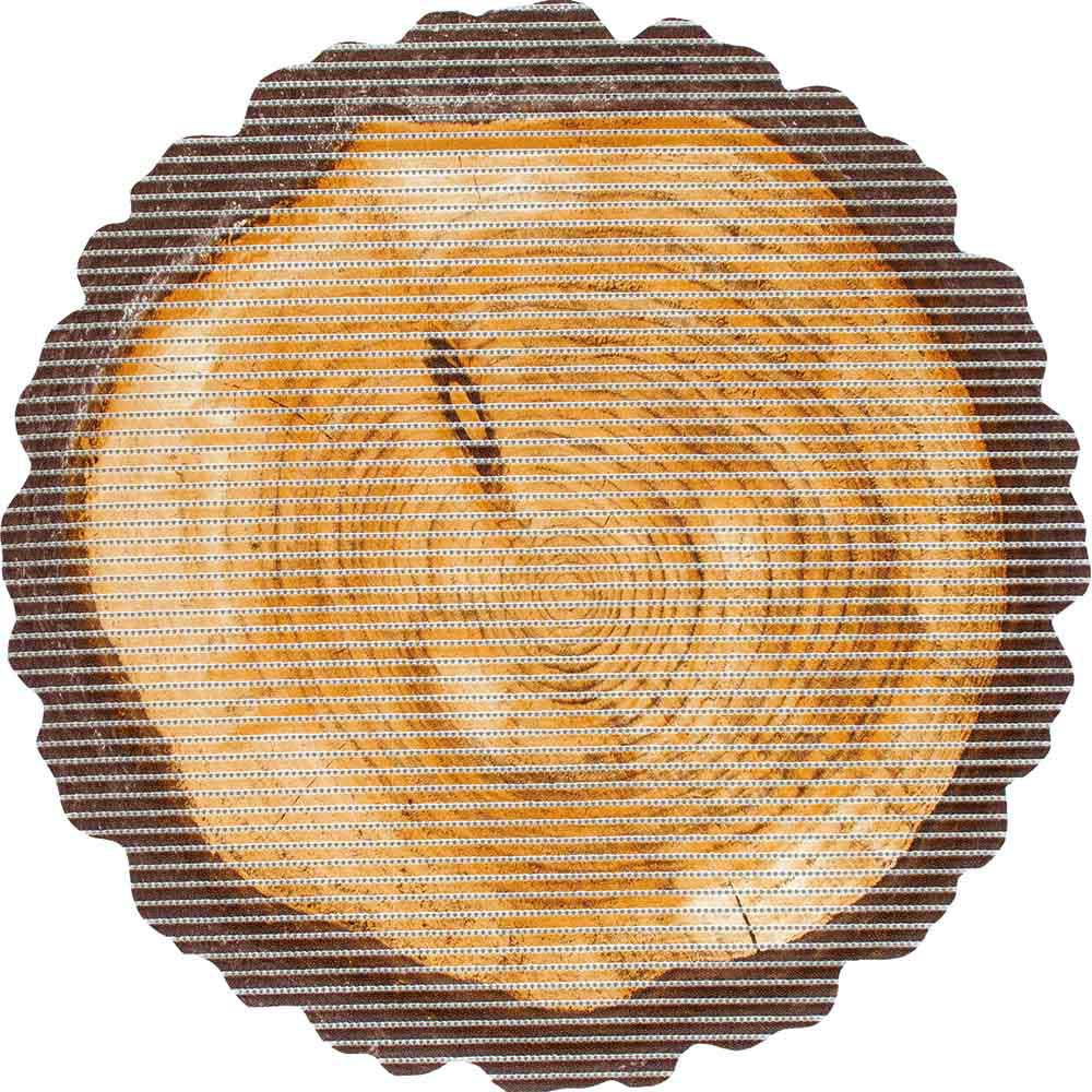 Bath mat Motif 67 cm circle Figure Stump