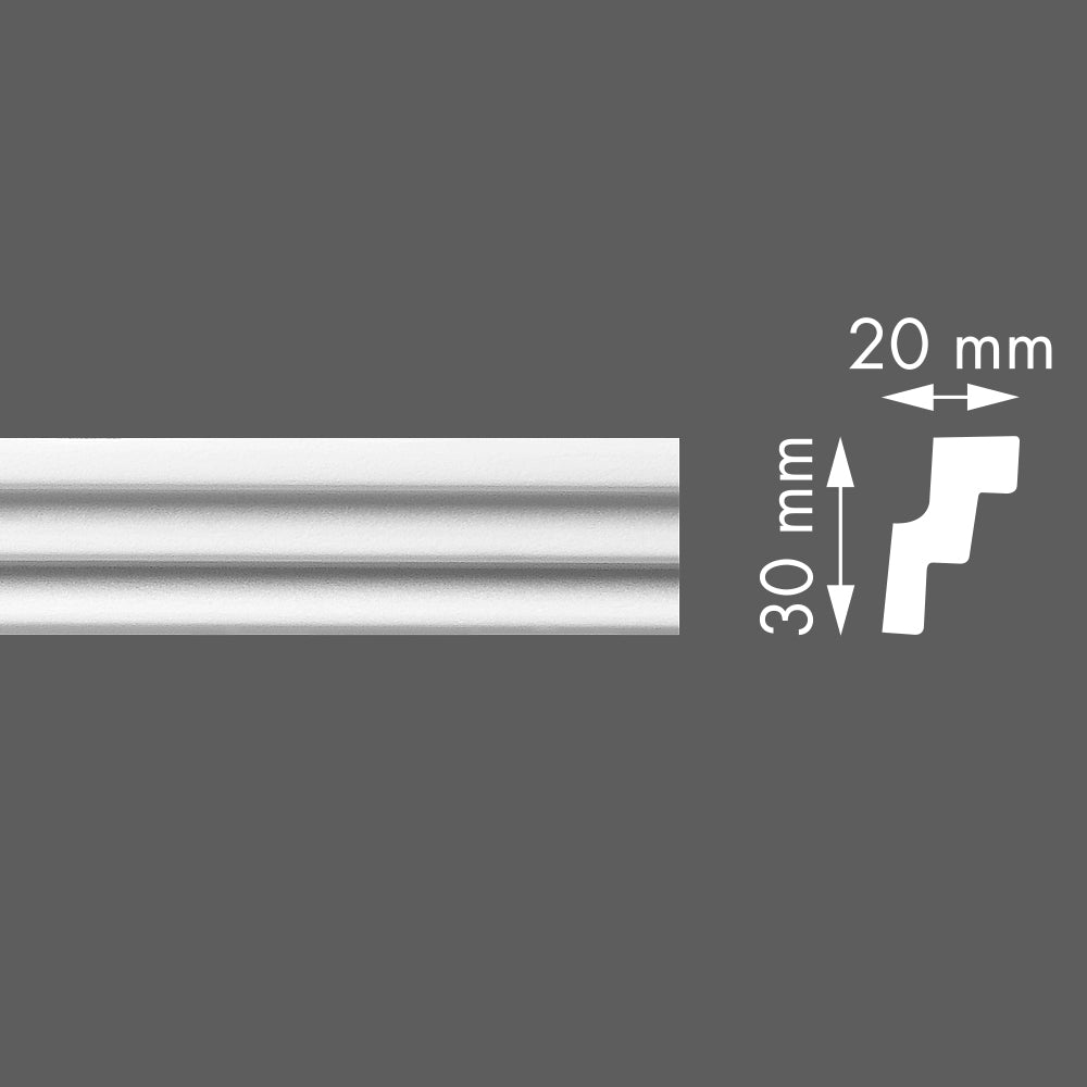 Styrofoam cornice LX28 20x30/2m