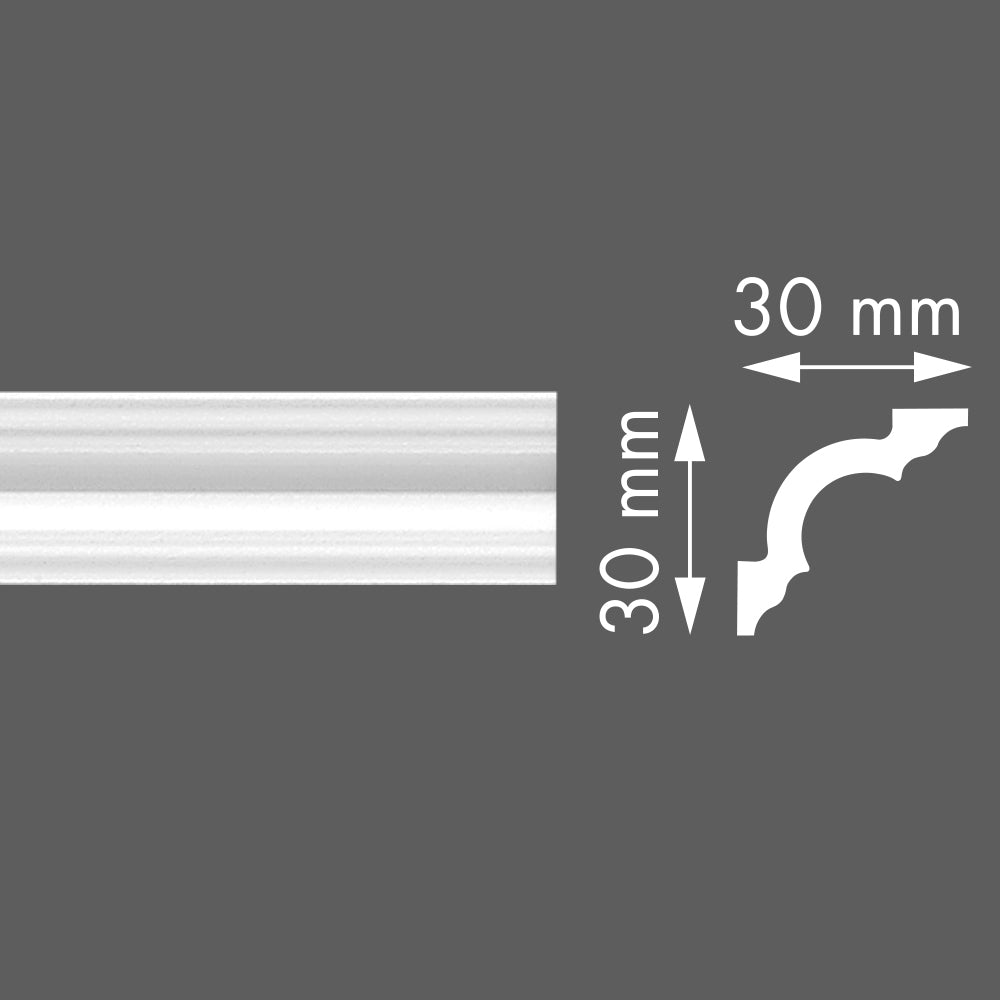 Styrofoam cornice LX40 30x30/2m