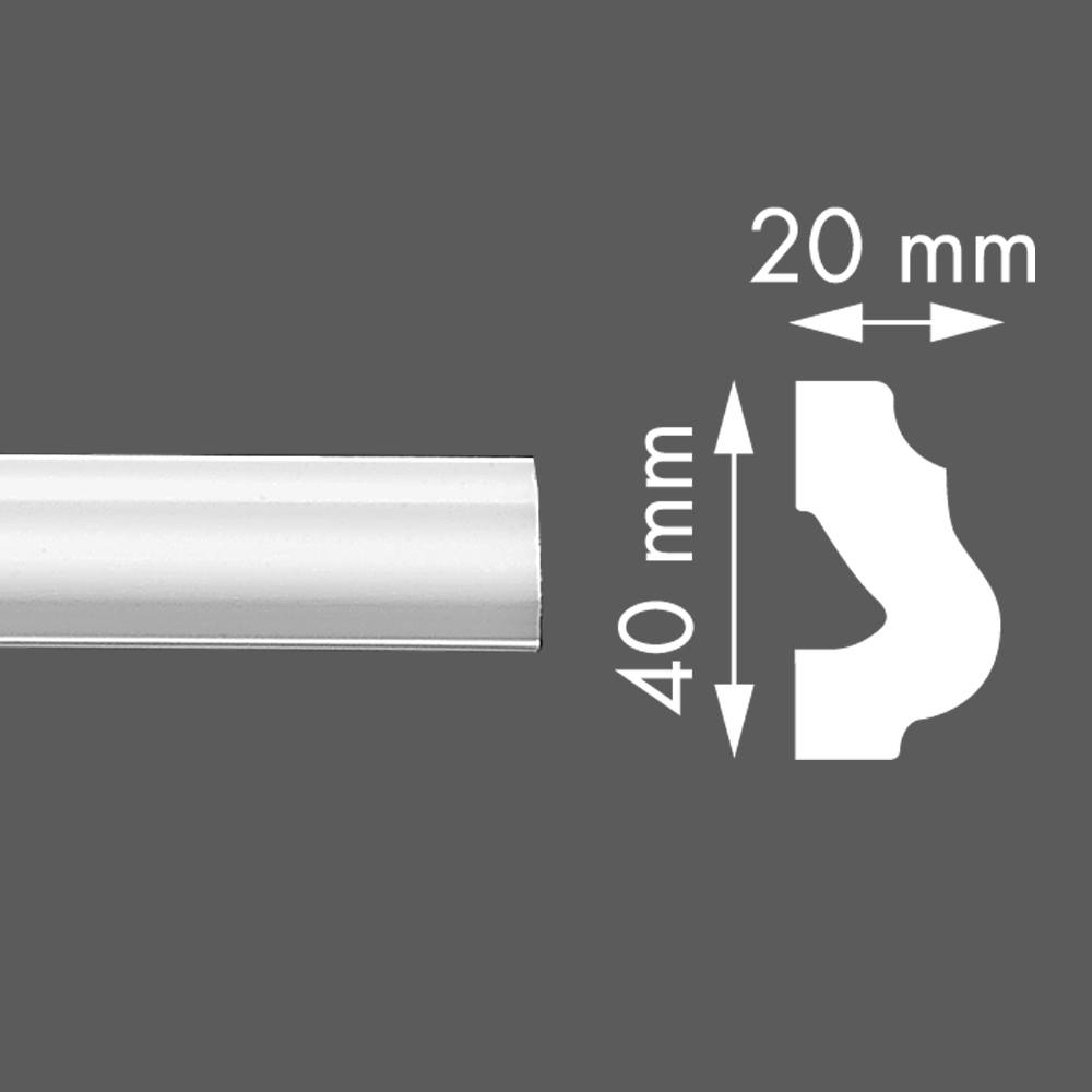Styrofoam cornice LX42 20x40/2m