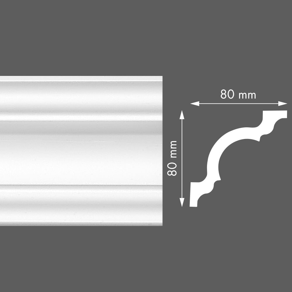 Styrofoam cornice LX110 80x80/2m