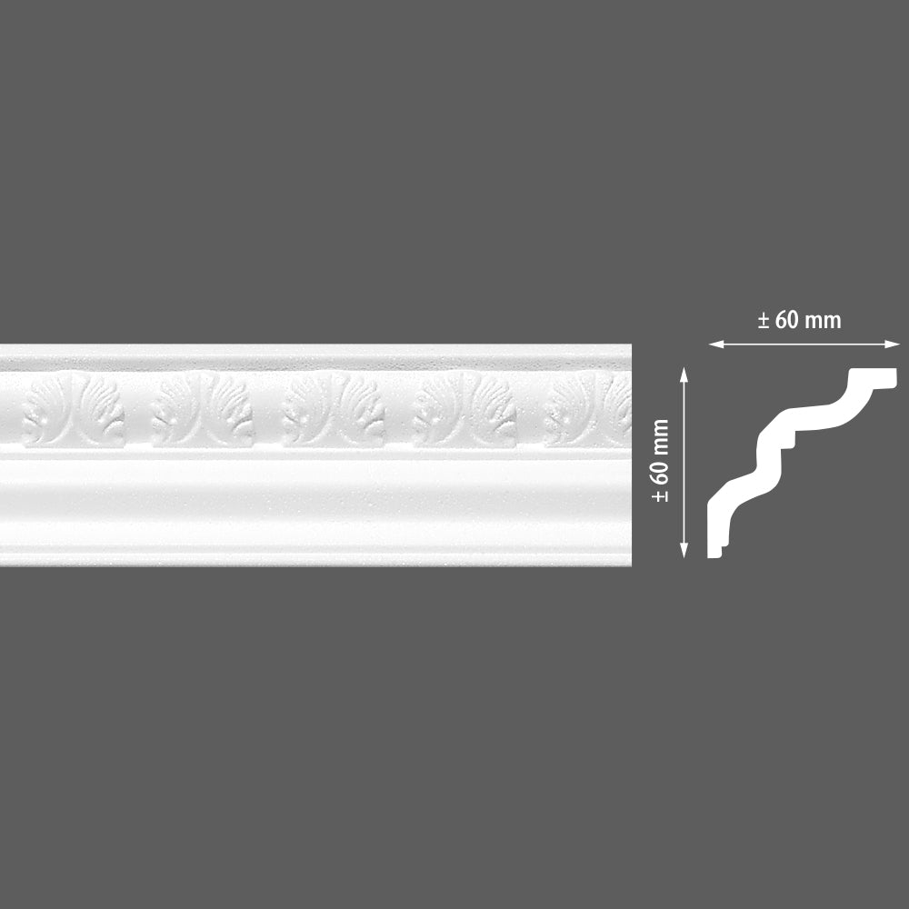 Стиропорен корниз E24 60х60/2м LP-91