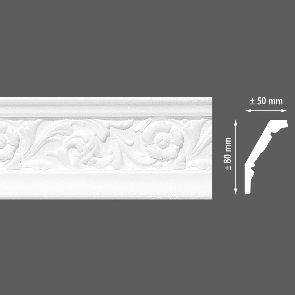 Styrofoam cornice E25 50x80/2m LP-90