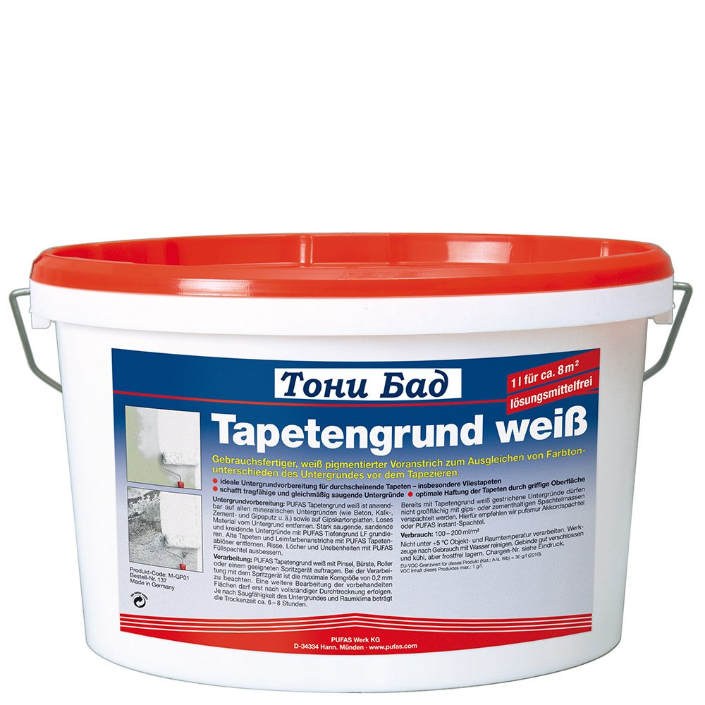 White primer for fleece wallpaper 5 l.