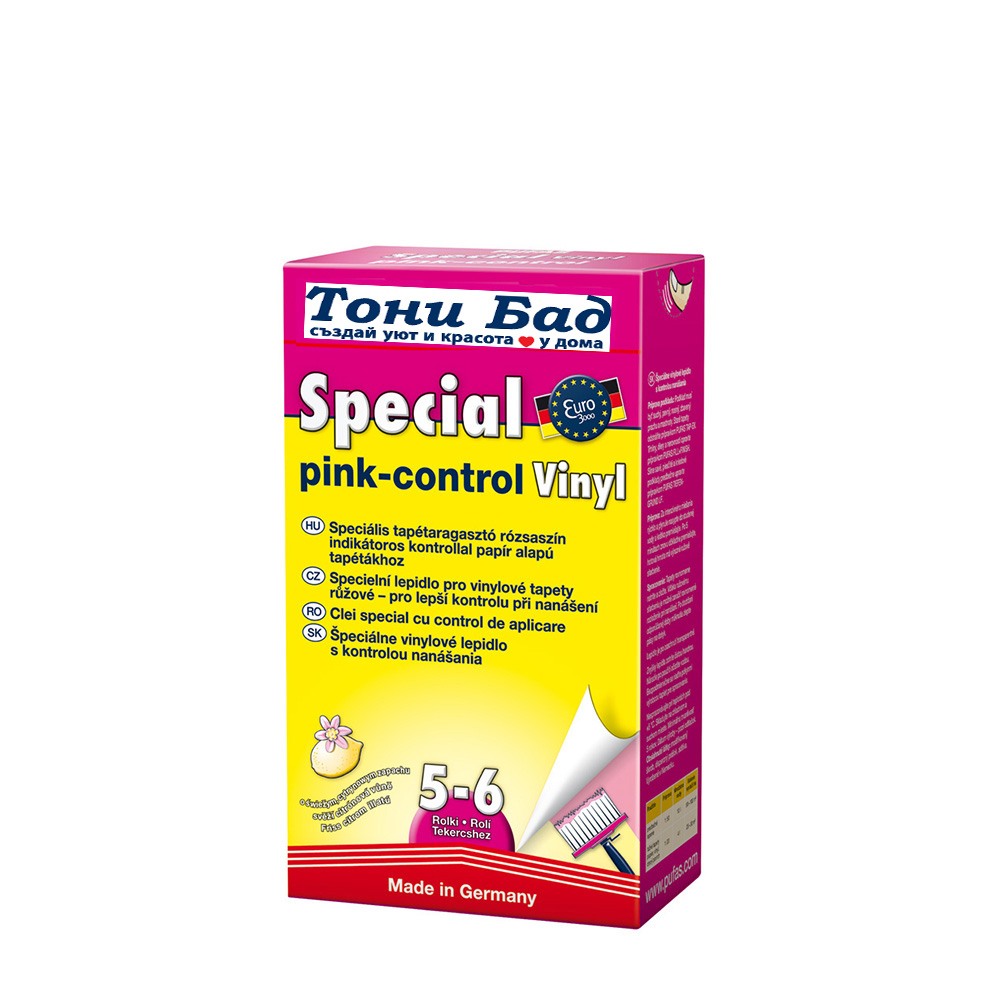 Wallpaper glue Euro 3000 Indicator Pink Control 200 g.