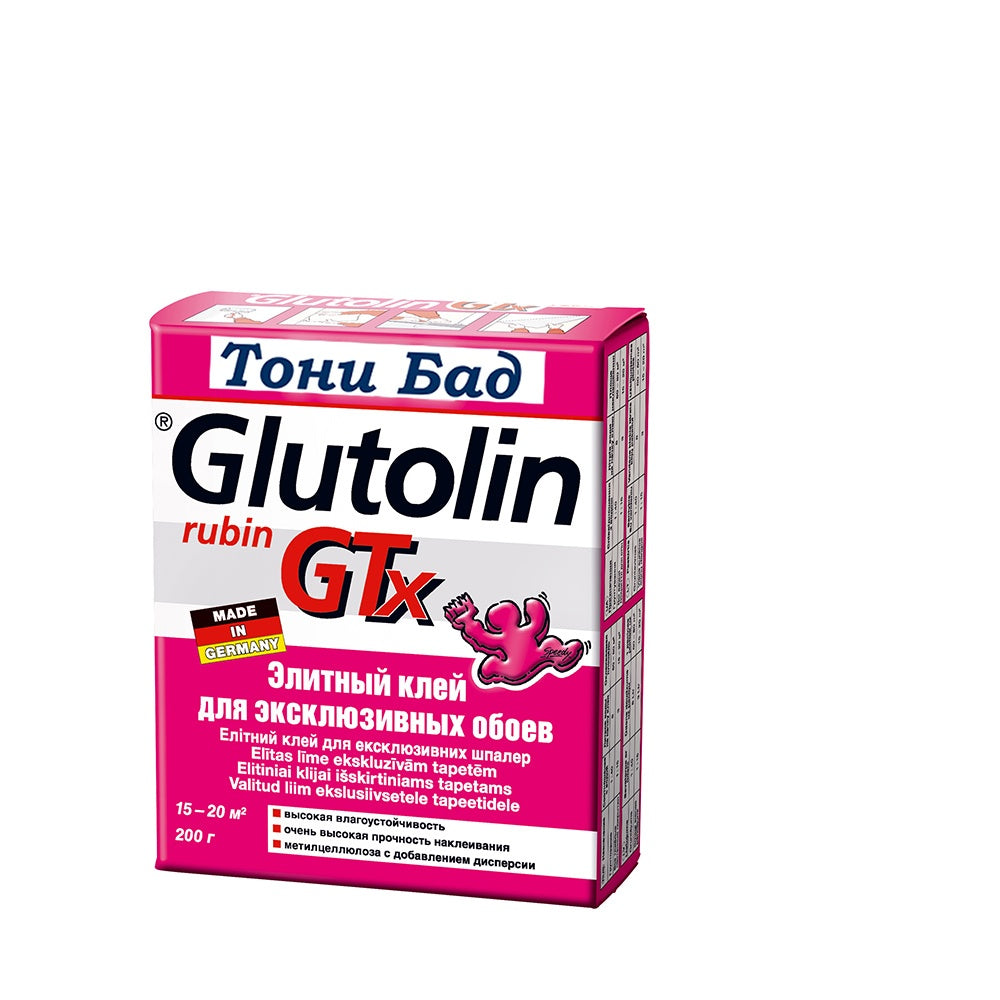 Лепило за ексклузивни тапети Glutolin Rubin GTX 200 гр.