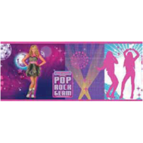 Self-adhesive Frieze 15 cm/5 m for Children's Room Disney Hannah Montana