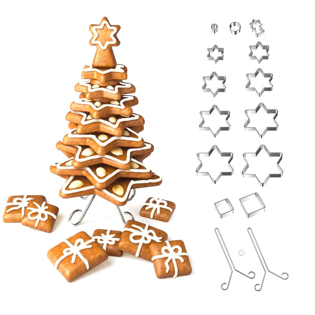 Delicia Сет форми за сладки, коледна елха 18/15 см