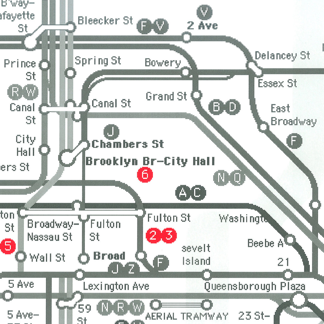 Hip&Fun New York subway red