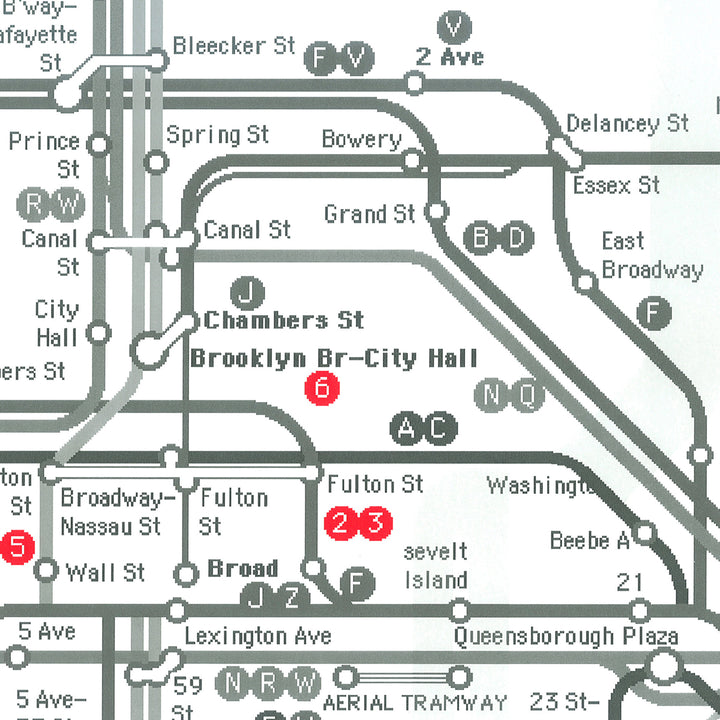 Hip&Fun New York subway red