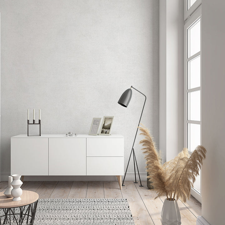 Текстилен ефект Тапет Бял Пастел плат Еден (Шейдс)