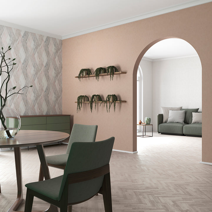 Текстилен ефект Тапет Сиво бял Пастел плат Еден (Шейдс)