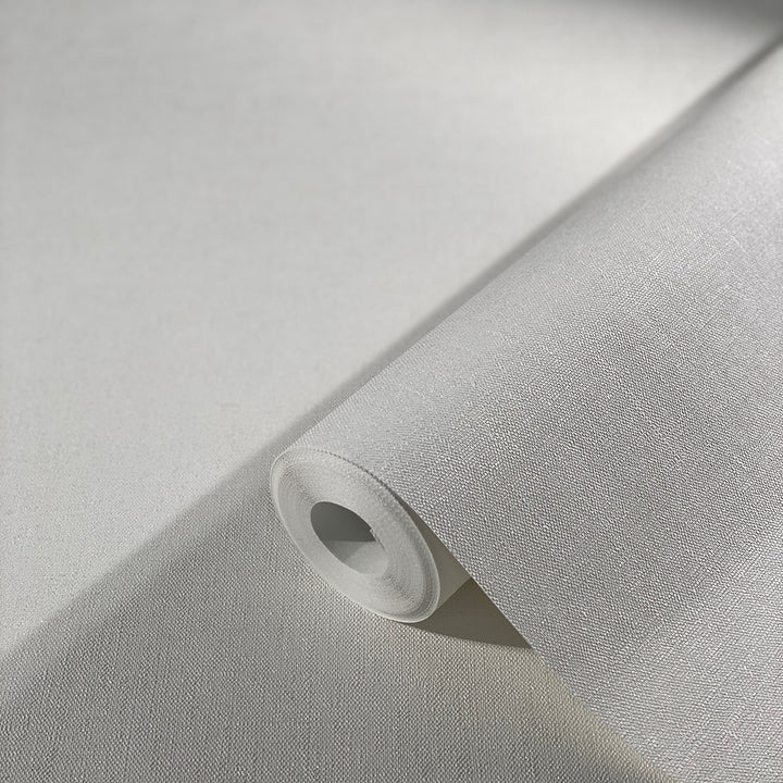 Текстилен ефект Тапет Снежно бял Пастел плат Еден (Шейдс)