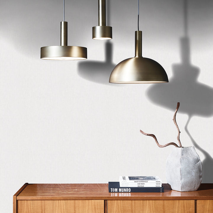 Текстилен ефект Тапет Едноцветен Плат Светлосив Ботаника