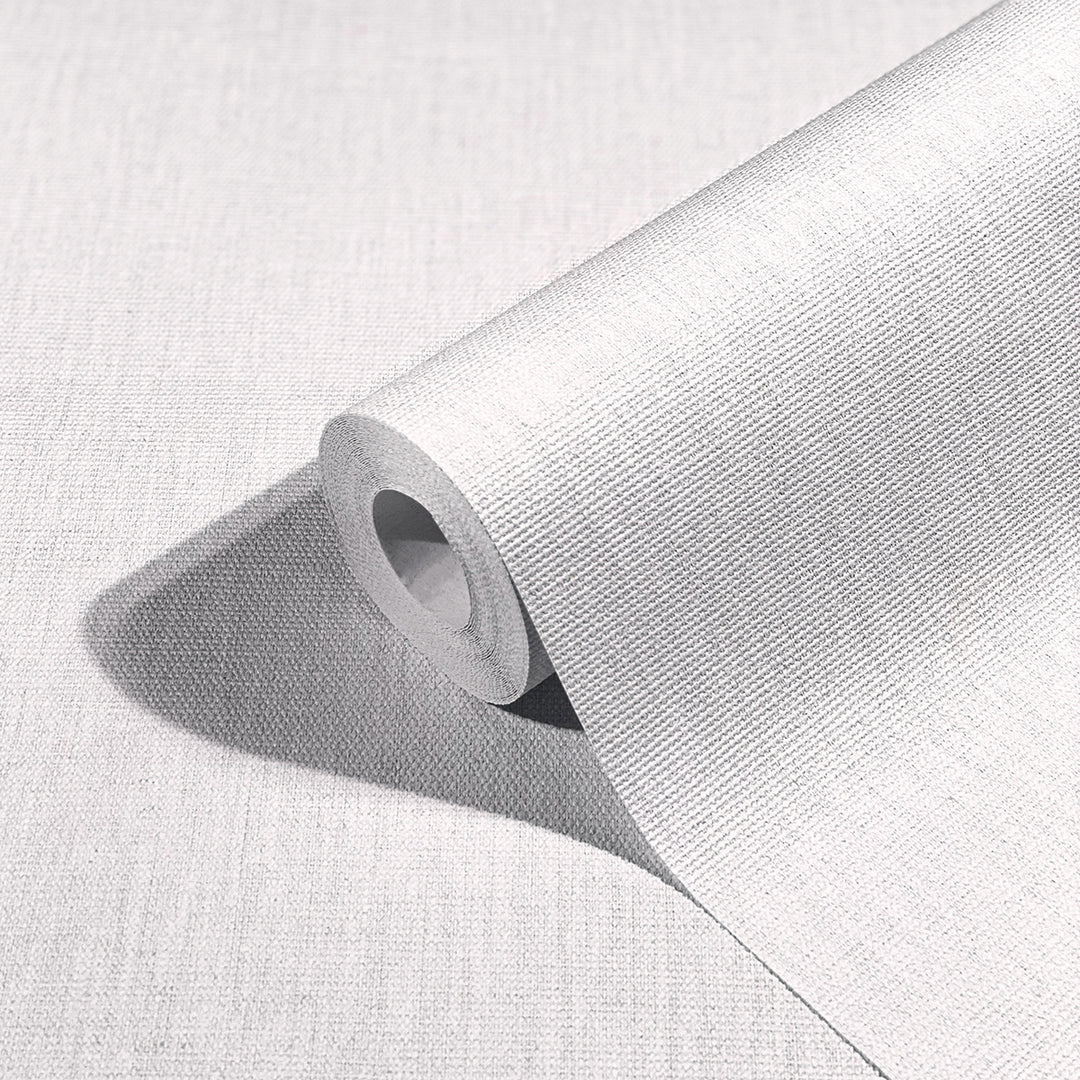 Текстилен ефект Тапет Едноцветен Плат Светлосив Ботаника