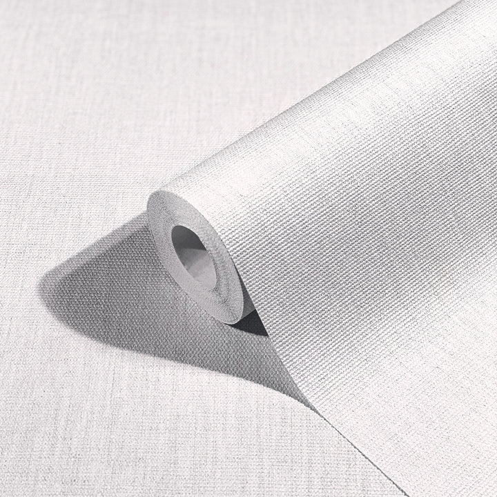 Текстилен ефект Тапет Едноцветен Плат Светлосив Ботаника