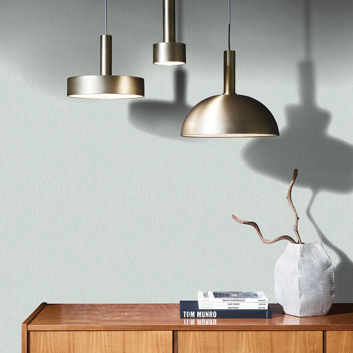 Текстилен ефект Тапет Едноцветен Плат Тюркоаз Ботаника