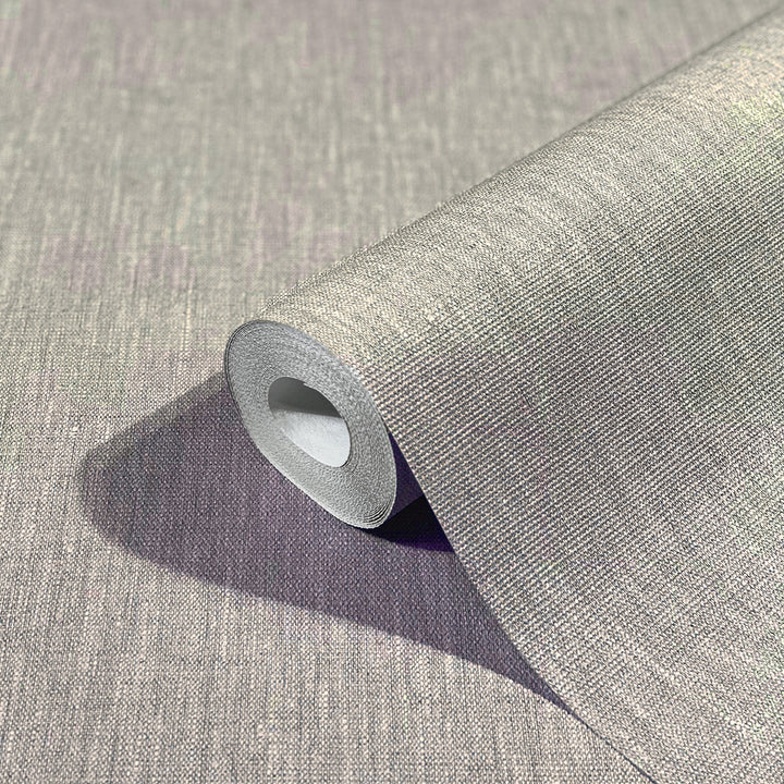 Текстилен ефект Тапет Едноцветен Плат Таупе Ботаника