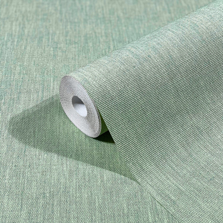 Текстилен ефект Тапет Едноцветен Плат Резеда Ботаника