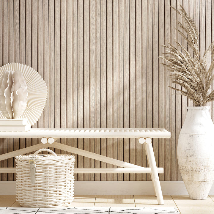 Текстилен ефект Тапет Райе Ламперия Беж Ботаника