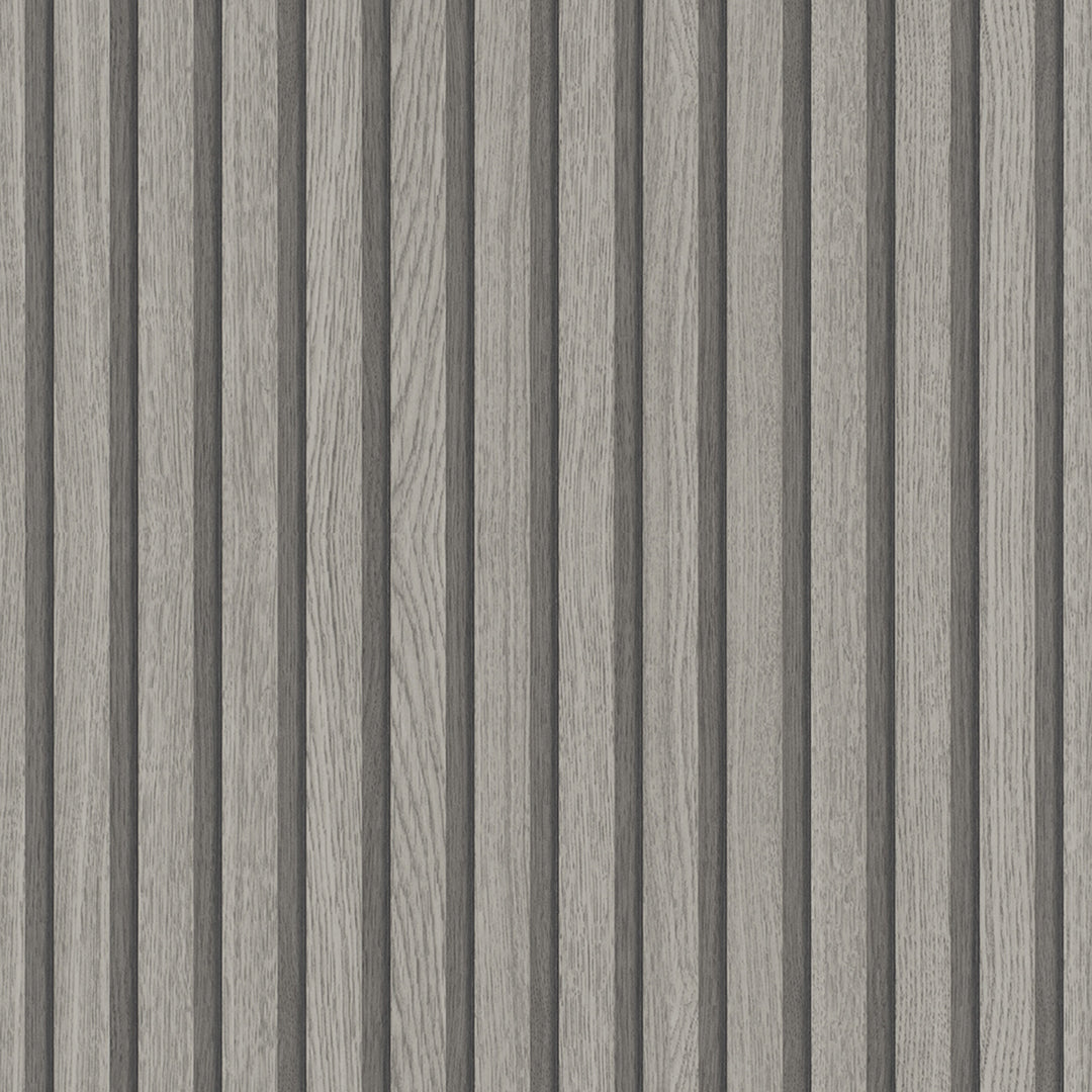 Текстилен ефект Тапет Райе Ламперия Тъмносиво Ботаника