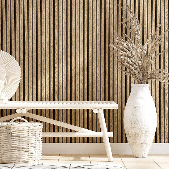 Текстилен ефект Тапет Райе Ламперия Дъб Ботаника