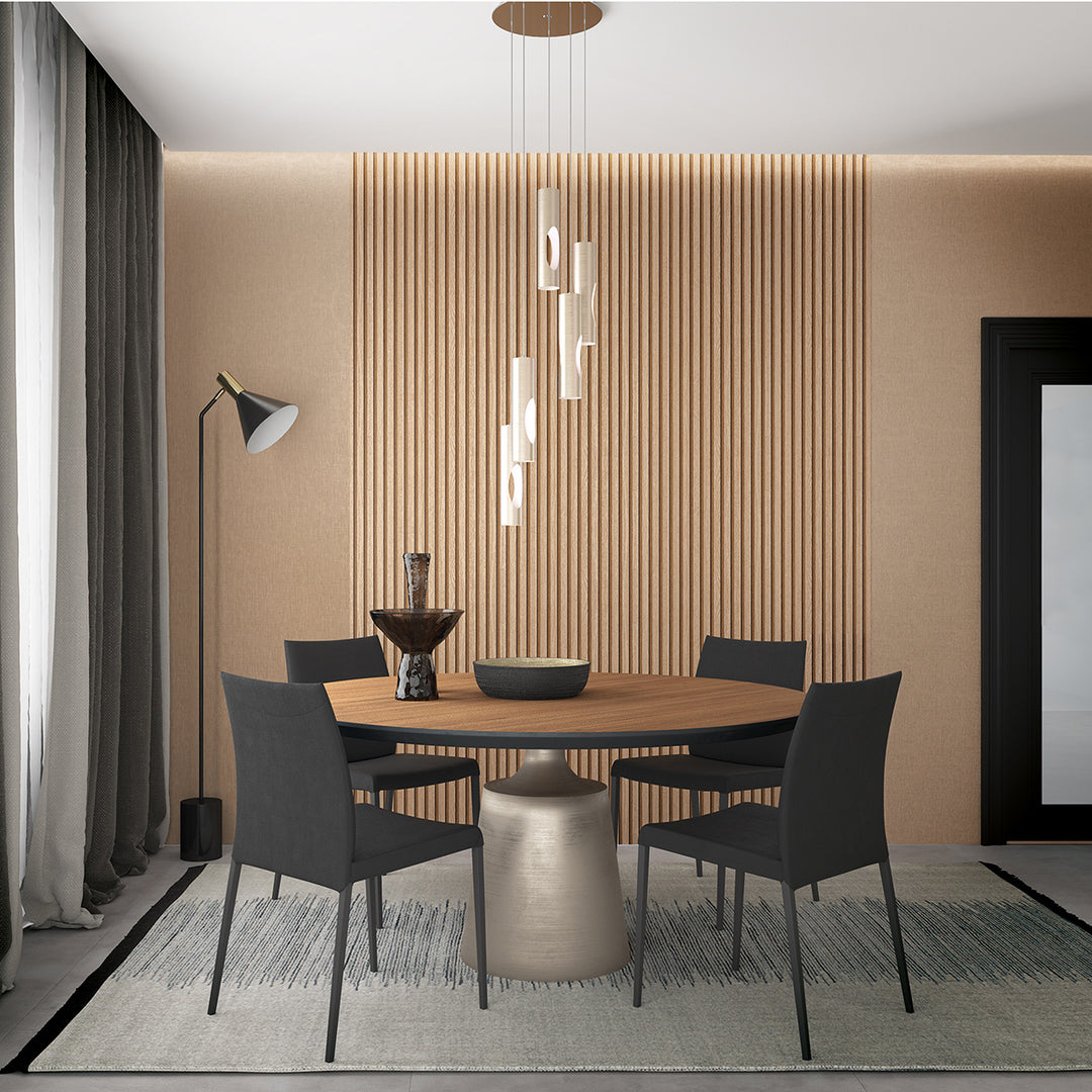 Текстилен ефект Тапет Едноцветен Плат Кафяво Ботаника