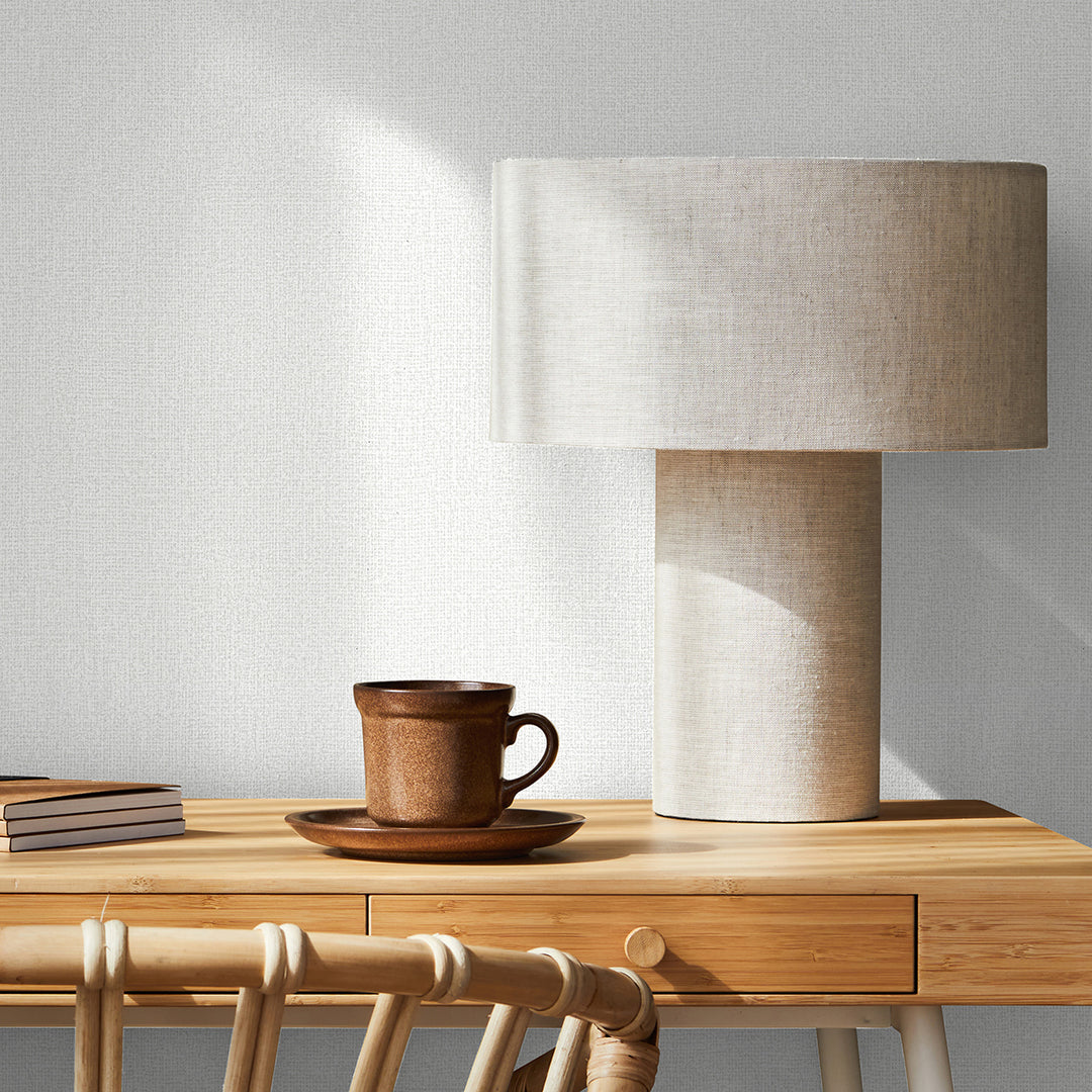 Текстилен ефект Тапет Плат Бяло Кумано