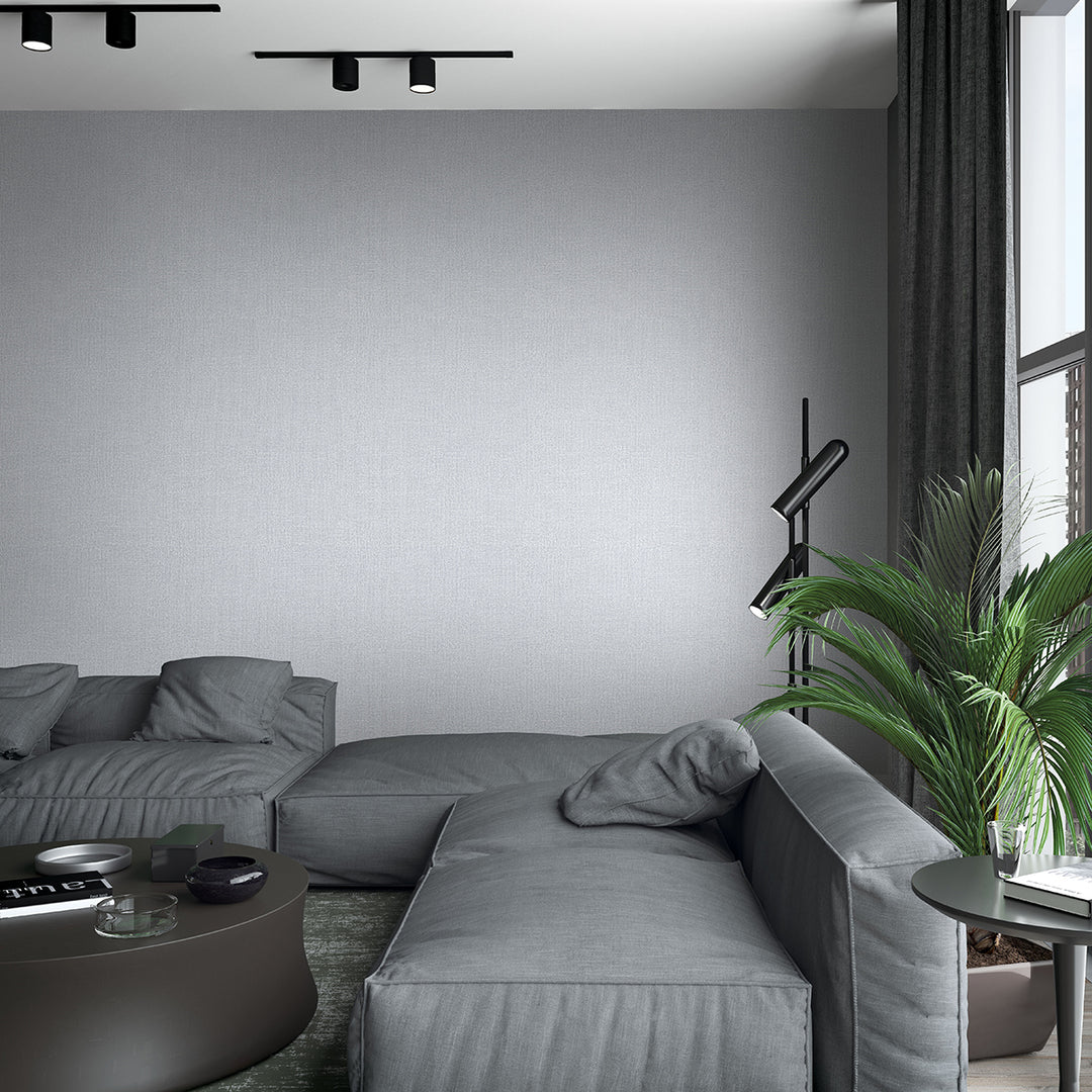 Текстилен ефект Тапет Плат Сиво Кумано