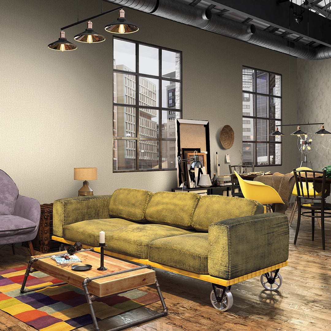 Текстилен ефект Тапет Плат Бежово Кумано