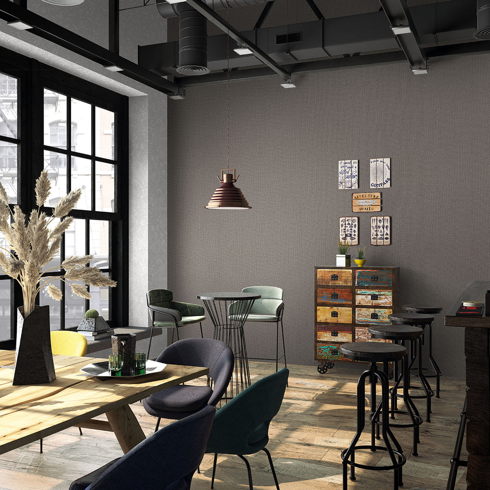 Текстилен ефект Тапет Плат Кафяво Кумано